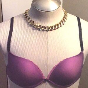 34C Cosmopolitan Fun Fearless Feather Light Purple/Pink Convertible Push Up Bra